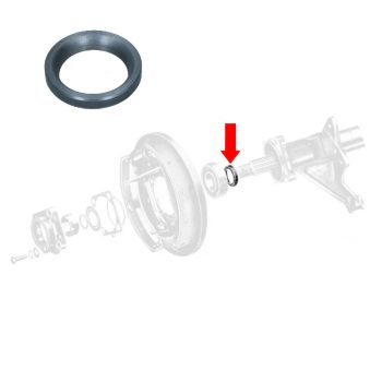   Hátsó tengely kerékcsapágy mögötti távtartópersely, olajos féltegelyeshez, belsö átmérö 30mm, külsö 44.5mm, kúpos belsövel, BBT minöség