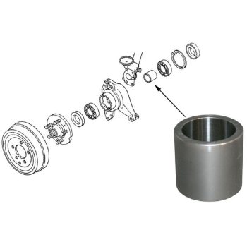   Spacer for rear wheel bearing T2 68-79, T25 1.6-2.1 (D is) 05/79-07/92