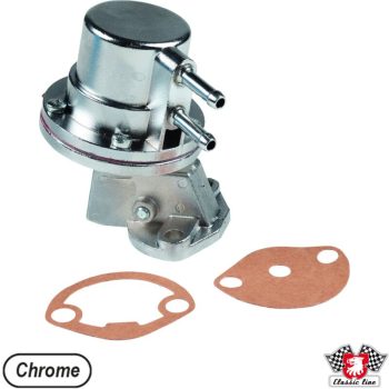   Benzinpumpa, króm jellegü ezüst festéssel, generátoros motorhoz (100mm)