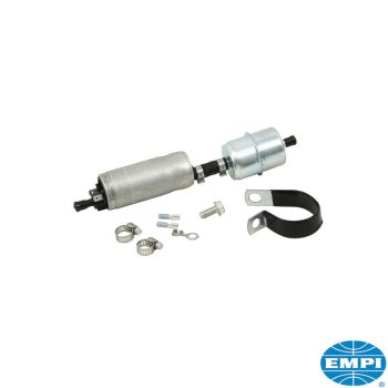   Elektromos benzinpumpa, szürövel, 12V, 114 L/óra, nyomásszabályozó nem kell hozzá