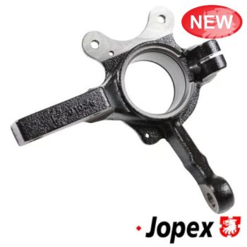 Steering knuckle, wheel suspension, left