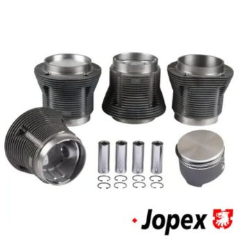   Large bore piston and cylinder set, cast, bore 90.5 mm, stroke 69.0 mm, upper 98 mm, lower 96 mm, CLASSIC