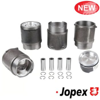   Öntött dugattyú és henger készlet, furat 93,97 mm, löket 76,0 mm, nagy kompresszió 10,5:1