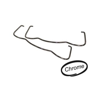   Szelepfedél leszorító fül, króm, párban, Ez a lemez szelepfedélhez való, de kb szük 1 cm-el magasabb mint az eredeti!!!