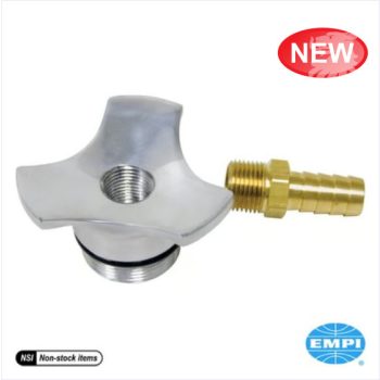   Olajszürö bemeneti adapter, knock-off stílus, alumínium, polírozott