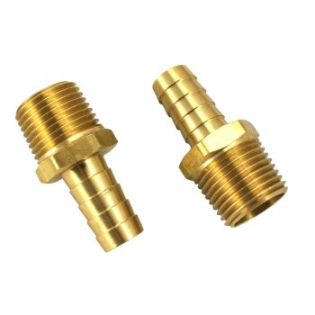   Sárgaréz bevonatú olajcsö csatlakozó külsö olajhütöhöz 1/2" (pár)