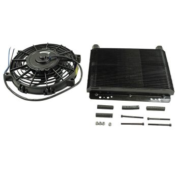 72 lapos olajhütö ventillátorral 26x28cm, 12 voltos