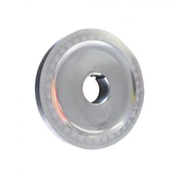 Fokolt ékszíjtárcsa,csiszolt,teli, kék, O145mm