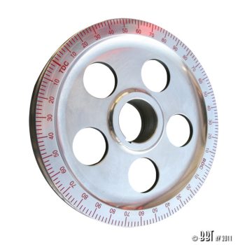 Fokolt ékszíjtárcsa, piros