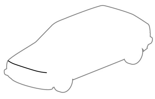 Motorháztetö tömítés, elsö-belsö: Golf Mk2 (1984-1991), Jetta (1984-1992)