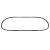 Windshield seal, smooth SSP: Golf Mk2 (1984-1992), Jetta (1984-1992)