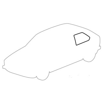   Hátsó negyedablak tömítés, sima, 3 ajtós bal vagy jobb: Golf Mk2 (1984-1992)