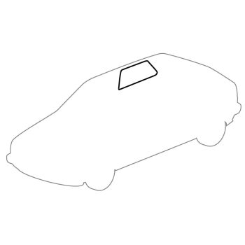   Rear quarter window seal 3-door right: Golf Mk2 (1984-1992), Jetta (1984-1992)