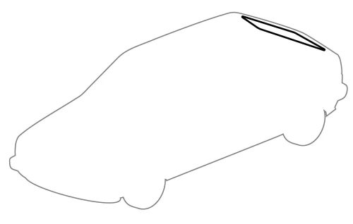 Rear window seal: Golf Mk2 (1984-1992), Golf Mk2 USA (1985-1992)