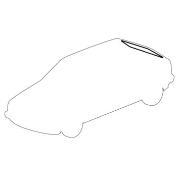   Hátsó ablaktömítés Deluxe: Golf Mk2 (1984-1992), Golf Mk2 USA (1985-1992)