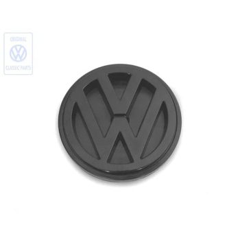 VW emblem, black, rear: Golf Mk2 (1988-1992)