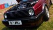 Front grille 5-slat, with single headlight, black: Golf Mk2 (1988-1992)