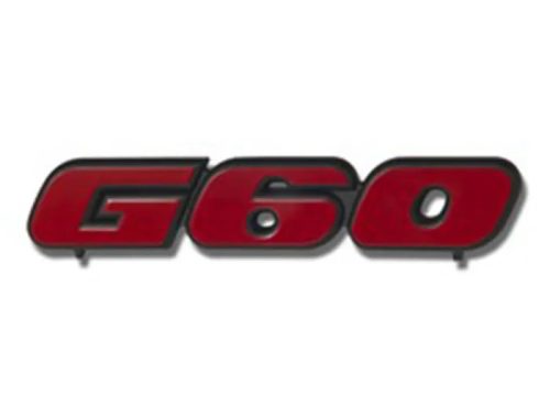 Front grille emblem G60 red and black: Golf Mk2 (1990-1992)