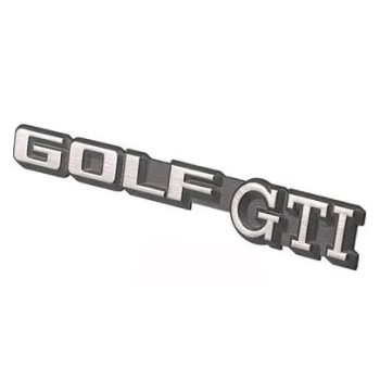   Rear "Golf GTI" emblem chrome: Golf Mk2 (1984-1987)