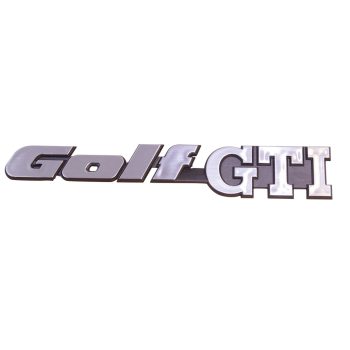Golf GTI emblem, chrome, rear: Golf Mk2 (1988-1992)