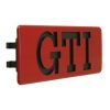   Side moulding - GTI black text with red frame: Golf Mk2 (1989-1992), Jetta (1989-1992)