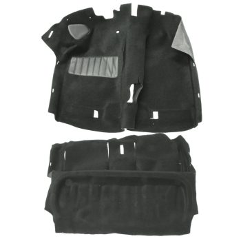   Szönyeggarnitúra 3 és 5 ajtós balkormányos modellekhez, fekete: Golf Mk2 (1984-1992), Jetta (1984-1992)