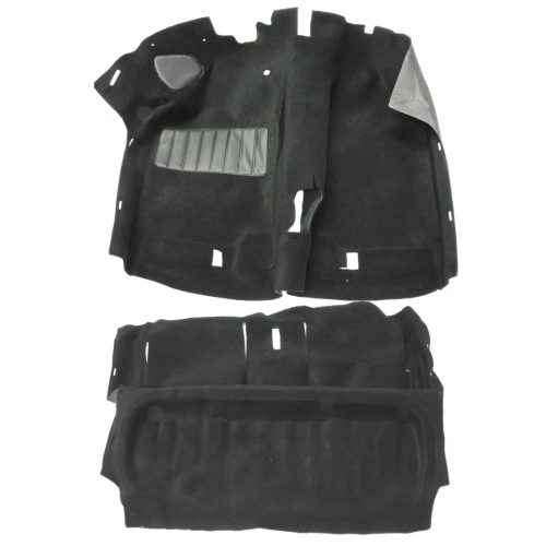 Szönyeggarnitúra 3 és 5 ajtós balkormányos modellekhez, fekete: Golf Mk2 (1984-1992), Jetta (1984-1992)