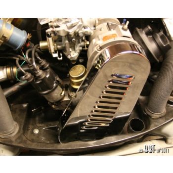 Ékszíj takaró króm lemez, bordázott 12/13/15-1600cc