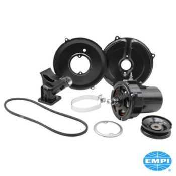 12Volt generator set, 55Amp, black, EMPI