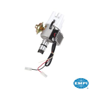   Gyújtáselosztó vákuumbobbal, elektronikus, 3 ohm vagy nagyobb ellenállású trafó szükséges (Bosch kék, Beru kék) EMPI, (fedél hozzá: 2005-100, rotor: 2007-100)