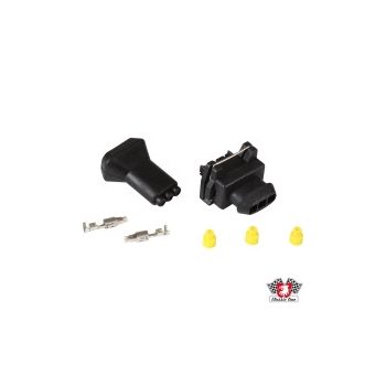   Csatlakozó az elektronikus gyujtáshoz 2000-210 hez, 3 tüs négyzet alakú, csatlakozókkal és gumisapkával, 2000-210-hez illik