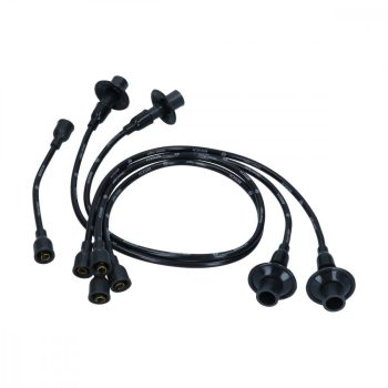   Gyújtókábel szett, BOSCH, NÉMET!!, szilikon/RÉZ!!, fekete, I. 520mm, II. 520mm, III. 740mm, IV. 780mm, trafókábel: 260mm