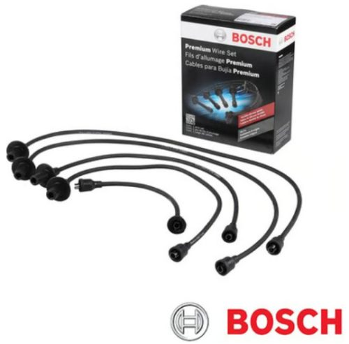 Gyújtókábel szett BOSCH, standard. Mexikó fekete, Grafit, szilikon, kábel, nagy pipás