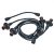 Ignition cable set standard. black, Copper.