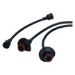Ignition cable set standard. black, Copper.