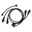 Ignition cable set standard. black, Copper.