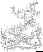 Vákuumcsö az alapjárati szabályozó szelepnél, T25/T3 2.1 08/89-07/92