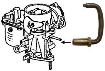 Karburátorba gyorsító pipa T1,T2  28/30/31 pict-hez