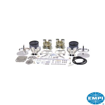   Iker-karburátor készlet, dupla leömlös, 40 HPMX, króm légszürökkel, EMPI 	