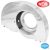 Super fan shroud without air ducts and "Doghouse", 36 HP style, chromed, EMPI
