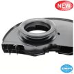 Super fan shroud with air ducts and without "Doghouse", 36 HP style, black, EMPI