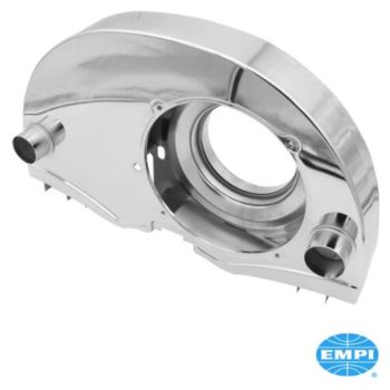   Szuper ventilátorház fütölevegö kivezetéssel és "kutyaházzal", 36 LE stílusú, Króm