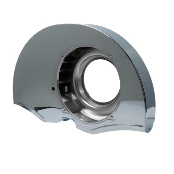   Fan housing, chrome, without air vent, with large oil cooler at the back!!!