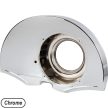 Fan housing, chrome, without air vent, with large oil cooler at the back!!!