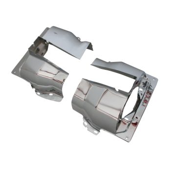 Henger burkolat, króm, (dupla szívócsonk) pár