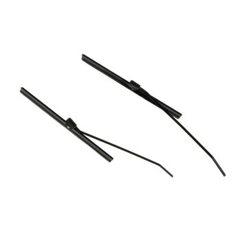 F4 wiper blade+arm, Beetle 01/54-07/57/pair, black, 18.5cm