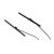 F4 wiper blade+arm, Beetle 01/54-07/57/pair, black, 18.5cm