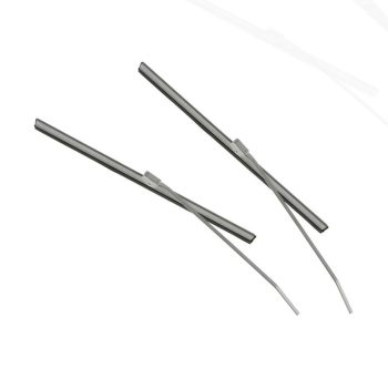 F4 wiper blade+arm, Beetle 08/57-07/58 pair, silver, 24.5cm