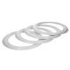 Fehér gumifal karika 10 Col (4db)