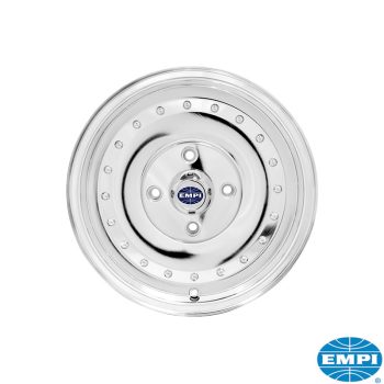   Smoothie felni, polírozott, 5.5X15, 4X130 ET 25, EMPI KG 1.2-1.6 08/66-07/74  Bogár  1.2-1.6 08/67-12/86  Typ3 1.5-1.6 08/65-07/73